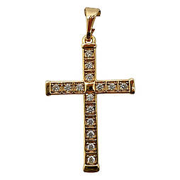 Хрестик ксюпінг. 34х22 мм. 18 к