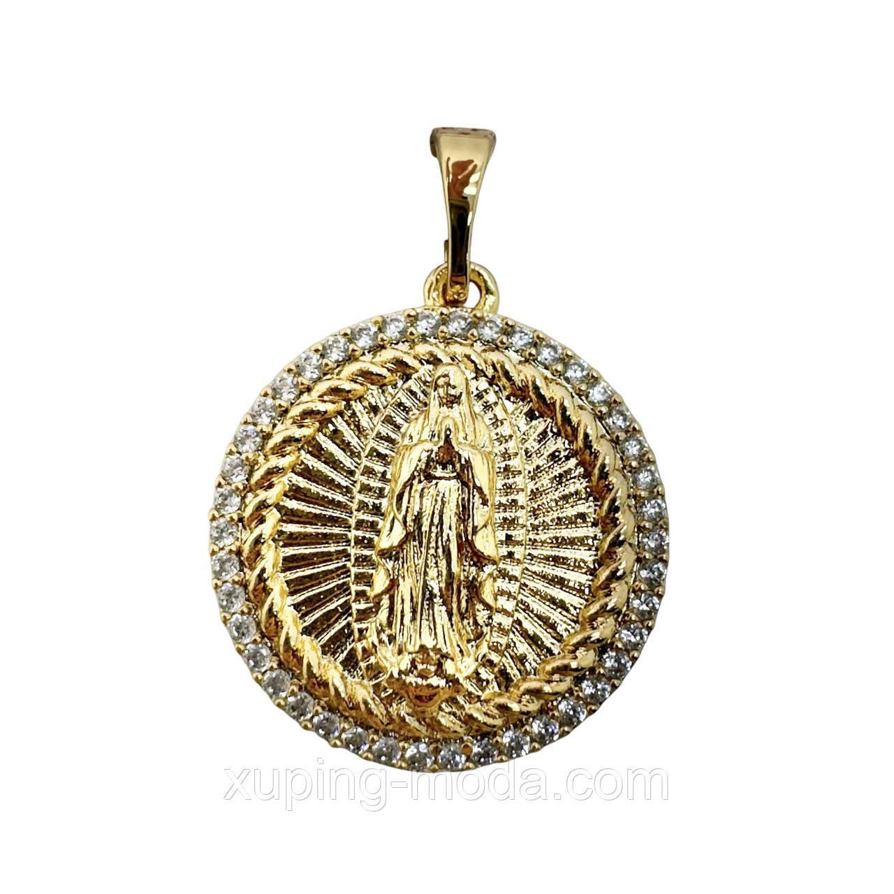 Хрестик ксюпінг. 17 мм. 18 к, фото 1