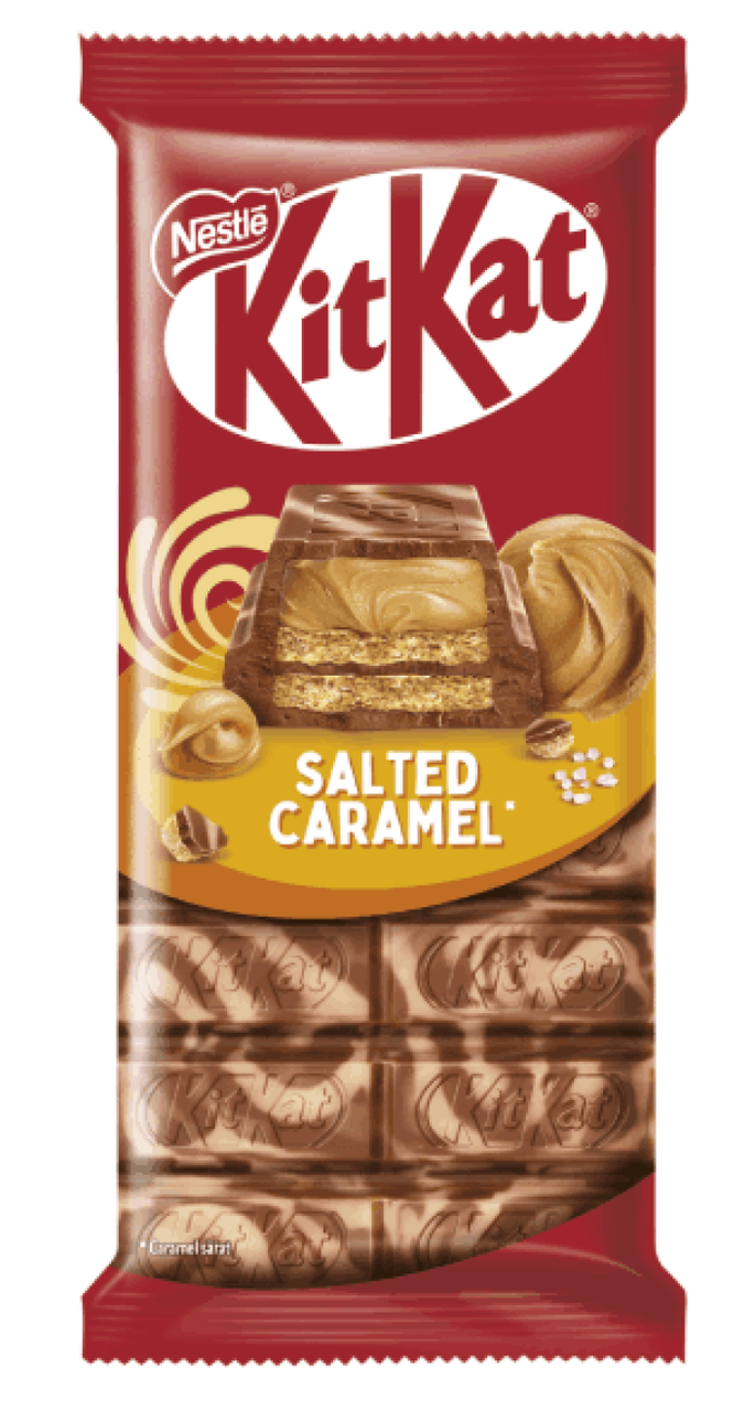 Шоколад KitKat Salted Caramel Chocolate Sharing Bar 99г, фото 1