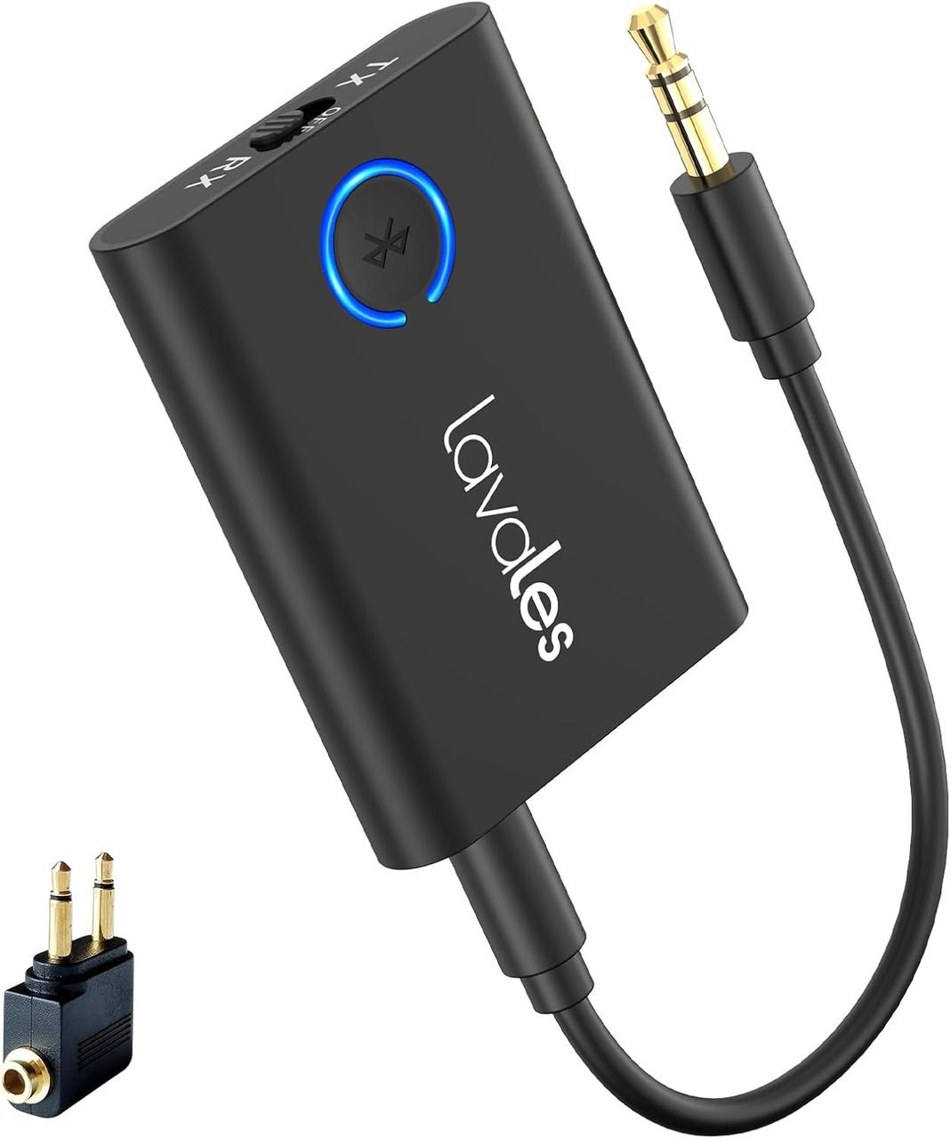 Аудіоадаптер Lavales ML301B Bluetooth 5.3 – передавач і приймач 2 в 1 для навушників, колонок, ПК, телефона