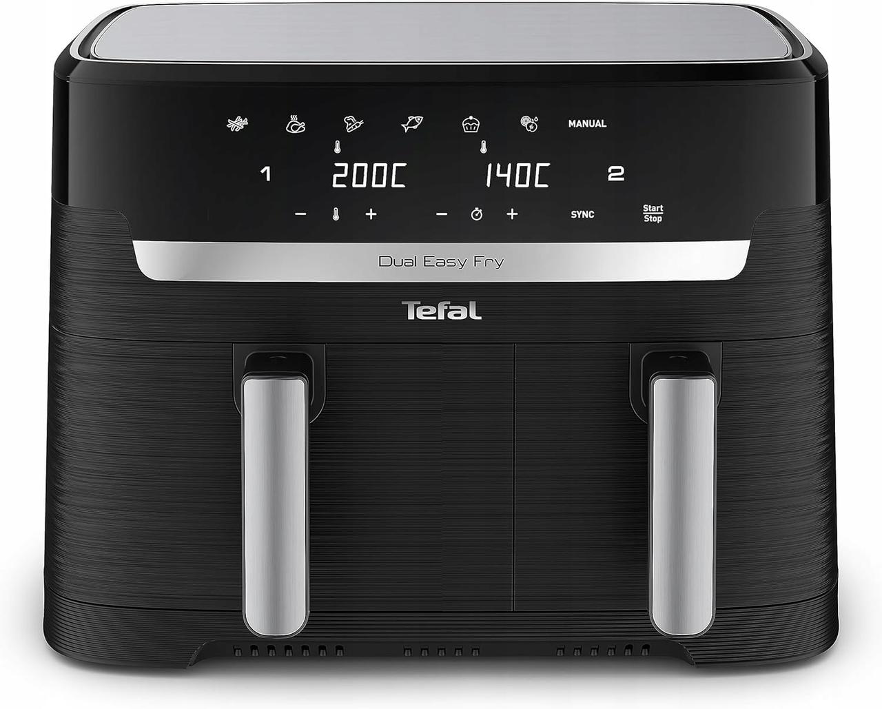 Мультипіч (аерофритюрниця) Tefal Dual Easy Fry EY9018