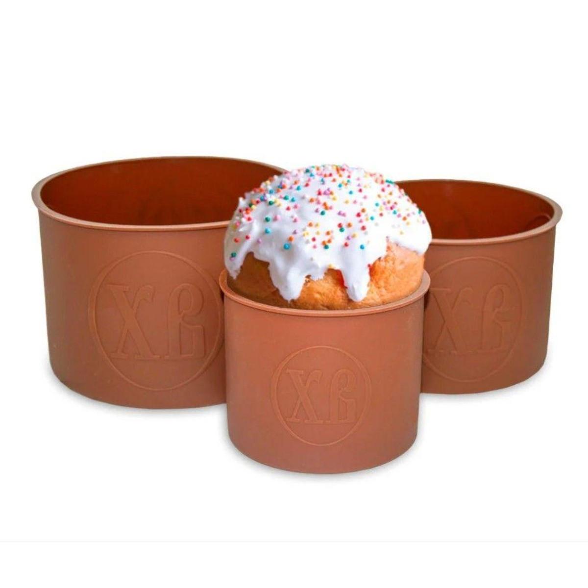 Форми для випікання пасхи Silicone Baking Molds 3 шт (MH-3823) Силіконові