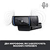 USB вебкамера Logitech C920 з Carl Zeiss оптикою і Full HD 1080p USB HD Pro Webcam (860-000334) Оригінал — БУ, фото 4