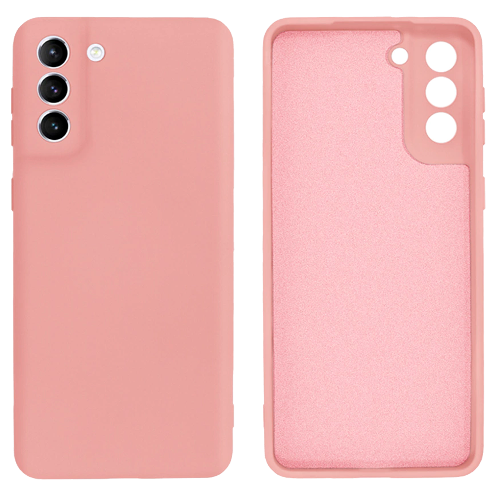 Чохол Silicone case для Samsung Premium S21 Plus (01) Pink Sand рожевий, фото 1