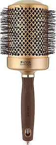Брашинг термо EXPERT BLOWOUT SHINE Wavy Bristles Gold&Brown Olivia Garden 80 мм