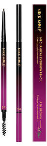 Олівець для брів механічний ультратонкий Ash Brown ТМ Nikk Mole