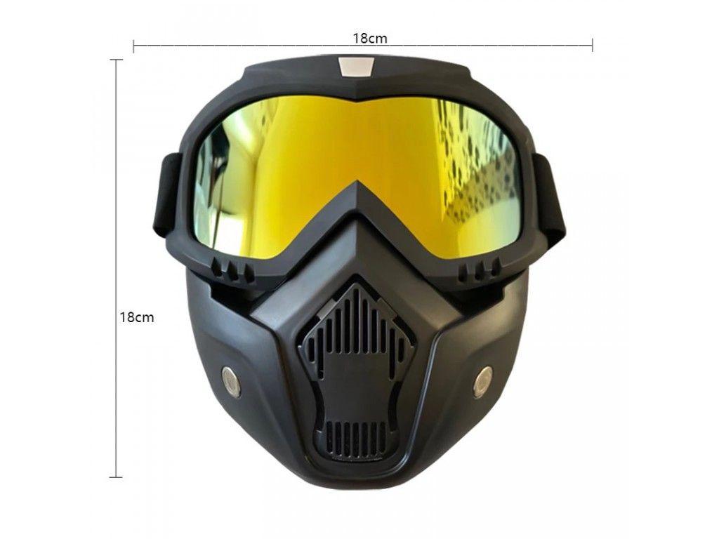 Захисні окуляри Unisex, вітрозахисні, з фільтром для рота (P-1635)