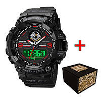 Годинник наручний Patriot 001RDSSO ССО Чорні з червоним + Коробка
