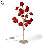 Світлодіодний світильник червона Троянда Flower desktop lamp, фото 3