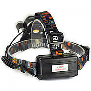 Ліхтарик налобний Bailong Police RJ-3000-T6. Потужний, яскравий, комфортний. Найкраща Ціна, фото 5