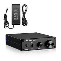 Підсилювач звуку AIYIMA A3001 black+блок живлення 36 V. Bluetooth 5.0, AUX, 50Wx2+100W (TPA3255)