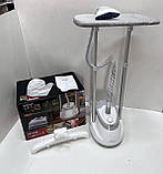 Вертикальний відпарювач для одягу 3000 Вт з резервуаром 3 л, телескопічною штангою та прасувальною дошкою — ефективний догляд без, фото 5