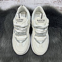 Кросівки жіночі Gipanis білі з сірим еко-шкіра 4752, фото 2