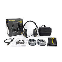 Навушники Активні Earmor M33 Green (війна версія) з Bluetooth і гарнітурою