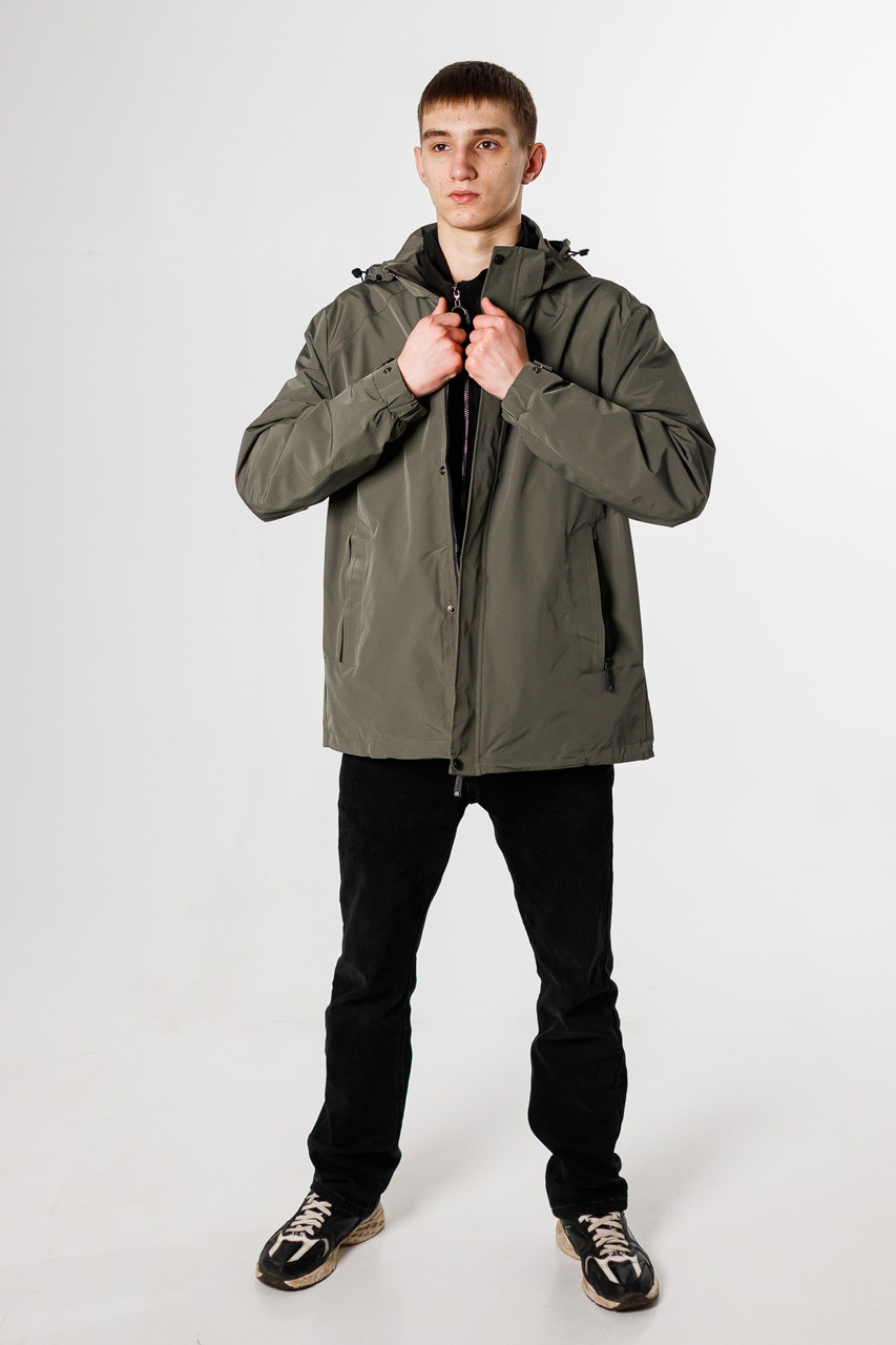Вітровка чоловіча Panda великі розміри 52-60 р-ну , Оливковий, XXXL, фото 1