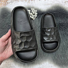 Шльопанці сланці жіночі Progress чорні пінкові 4749