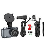 Відеореєстратор Hoco DV6 із задньою камерою iron gray, фото 8