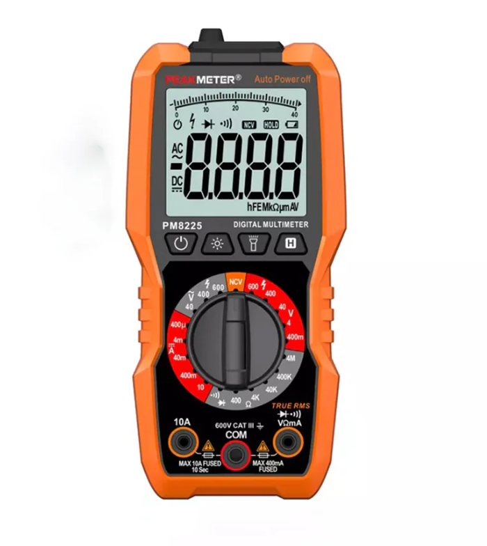 Мультиметр цифровий PeakMeter PM8225D True RMS Аналогова графічна шкала NCV