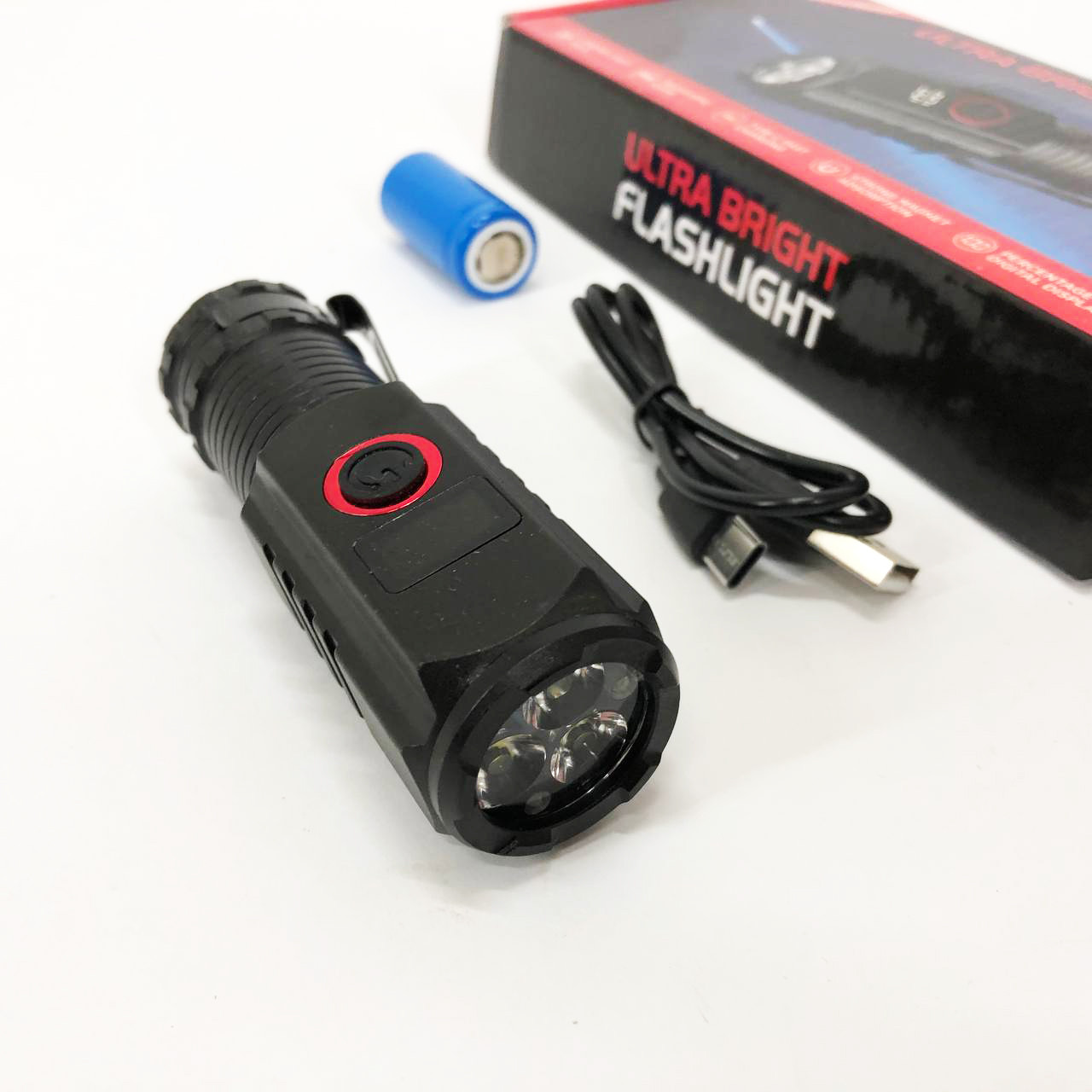 Ліхтар ручний PL-302, Супер яскравий ліхтарик, Ручний ліхтар з високою яскравістю, Ліхтарик police оригінал, фото 1