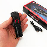 Ліхтар ручний PL-302, Супер яскравий ліхтарик, Ручний ліхтар з високою яскравістю, Ліхтарик police оригінал, фото 2