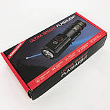 Ліхтар ручний PL-302, Супер яскравий ліхтарик, Ручний ліхтар з високою яскравістю, Ліхтарик police оригінал, фото 4