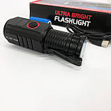 Ліхтар ручний PL-302, Супер яскравий ліхтарик, Ручний ліхтар з високою яскравістю, Ліхтарик police оригінал, фото 10