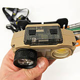 Ліхтар налобний CH-8825-3P35+COB(white+yellow)+RGB, Ліхтар на голову діодний, Ліхтар акумуляторний, фото 7