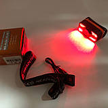 Налобний ліхтар WH-0188, XPE+SMD, Налобний ліхтар для туризму риболовлі та полювання, Налобна лампа, фото 5