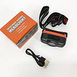 Налобний ліхтар WH-0188, XPE+SMD, Налобний ліхтар для туризму риболовлі та полювання, Налобна лампа, фото 7