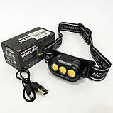 Ліхтарик налобний YD02-COB (White+red+blue), Ліхтарі налобні для активних людей, ліхтар для туризму, фото 10