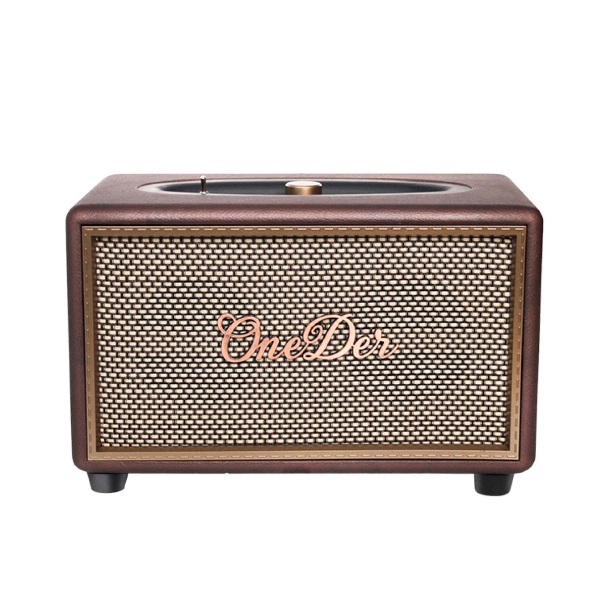 Портативна міні-колонка OneDer D6 коричнева D6BR - фото 1 - id-p1934389066