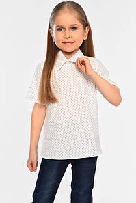 Блуза дитяча для дівчинки білого кольору 182861P