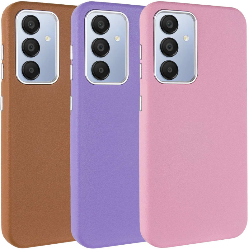 Шкіряний чохол Leather Case Metal Buttons для Samsung Galaxy S24 FE, фото 1