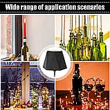 Світильник-лампа стоппер корок для пляшки BTS1 акумуляторний, подарунковий — Чорний, фото 6