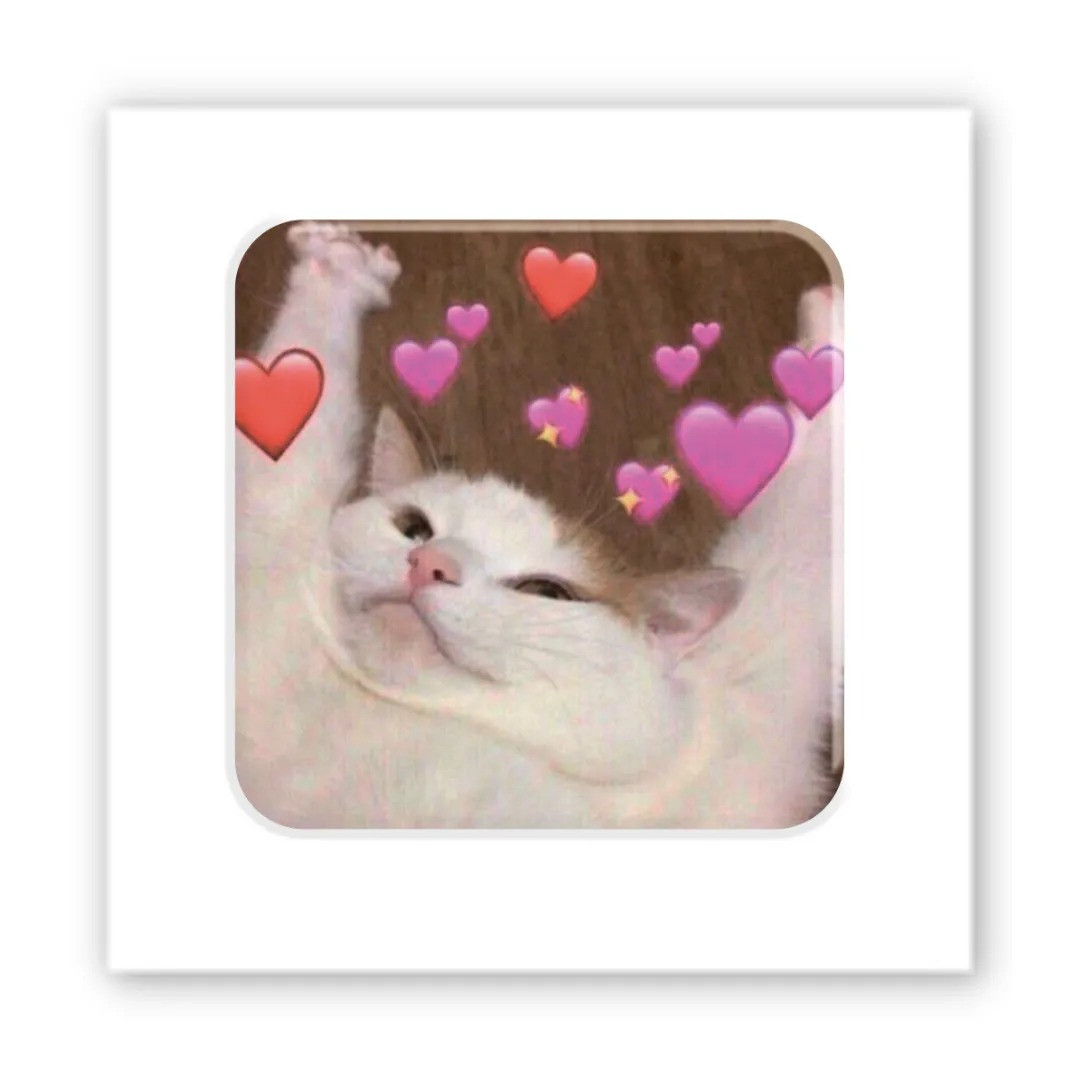 3D-стікер Cat love
