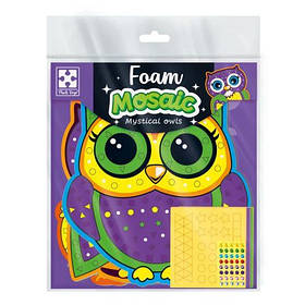 Мозаїка м'яка зі стразами Містичні сови 21х23 см