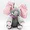 М'яка іграшка Слоник грає в хованки 35см, від батарейок / Інтерактивна іграшка Слон / Іграшка слоник плюшевый, фото 4