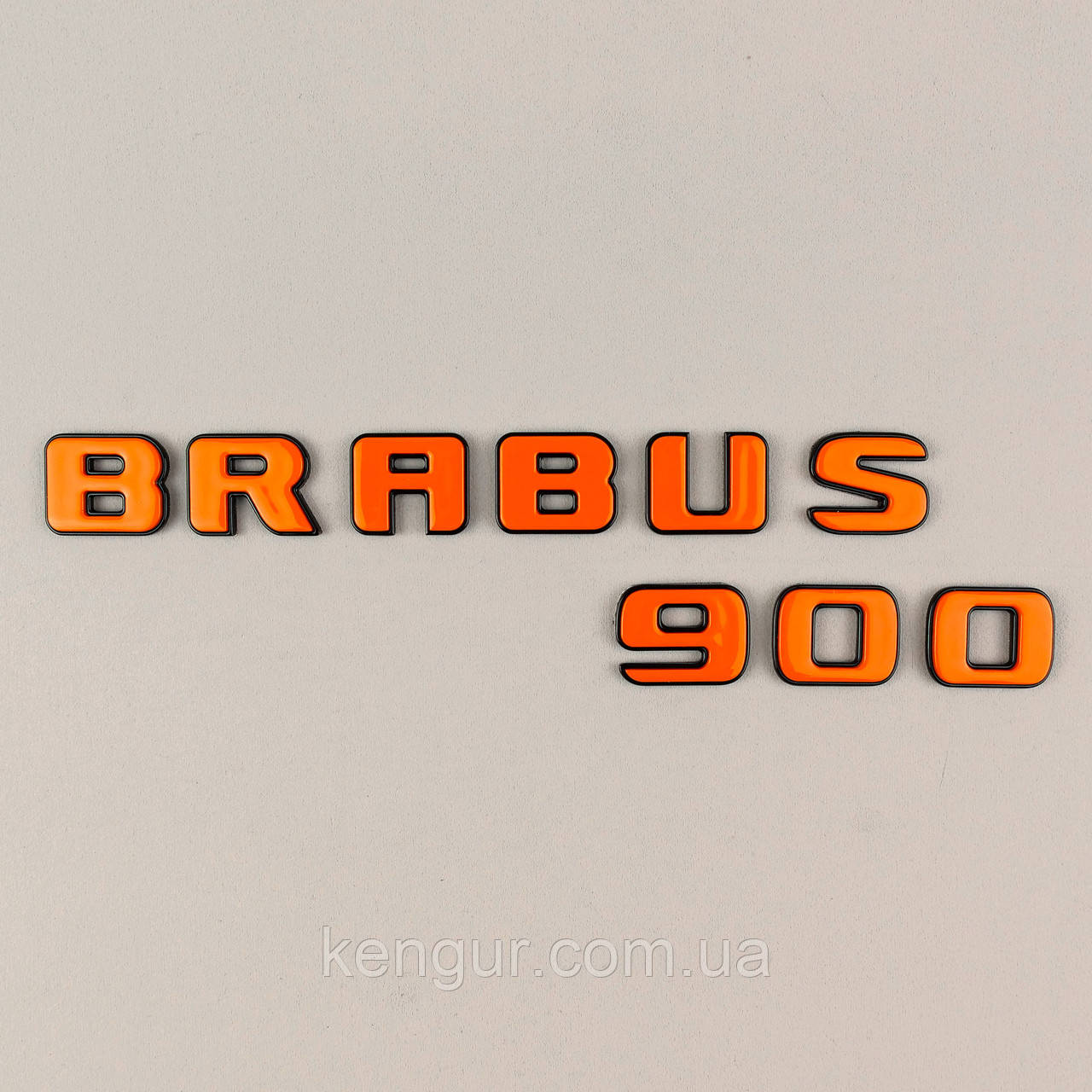 Напис Brabus 900 двоскладний black + orange, фото 1