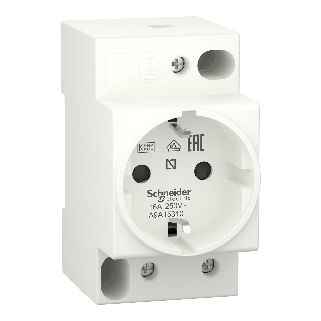 Розетка "SHUKO" на DIN-рейку PC16A(250V) 2P+E
