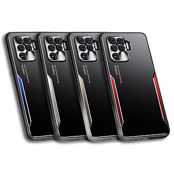 Чохол OPPO Reno 5 Lite | A94 | F19 PRO | 5F бампер захисний протиударний TPU+МЕТАЛ "ALUMINIUM"
