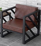 Диван садовий ЛОФТ KYB + м'які, водонепроникні, комфортні, знімними чохлами для офісу, дому, дачі, фото 8