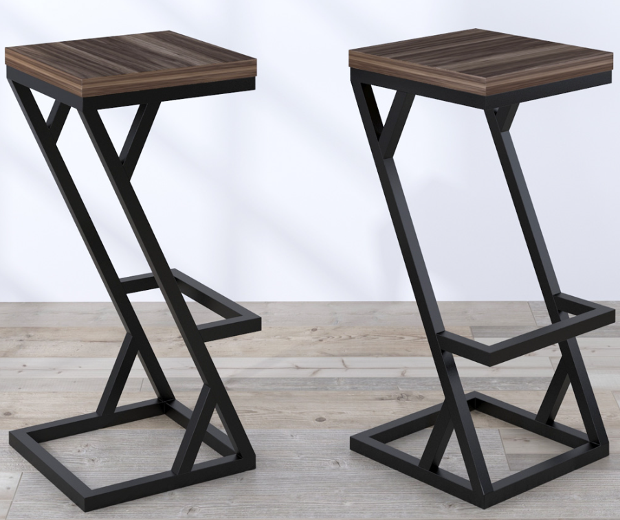 Стілець барний у стилі Лофт StepLoft Bar Chair 100 (750x350x350)