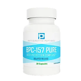 BPC-157 PURE Delayed Release (30 caps), Пептиди для постійної підтримки ЖКТ, 30 капс., MFD 25/10/2024 + 2 роки