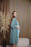 Халат та нічна сорочка для вагітних та годуючих Pregnant Style Miata 44 Бірюзовий, фото 6