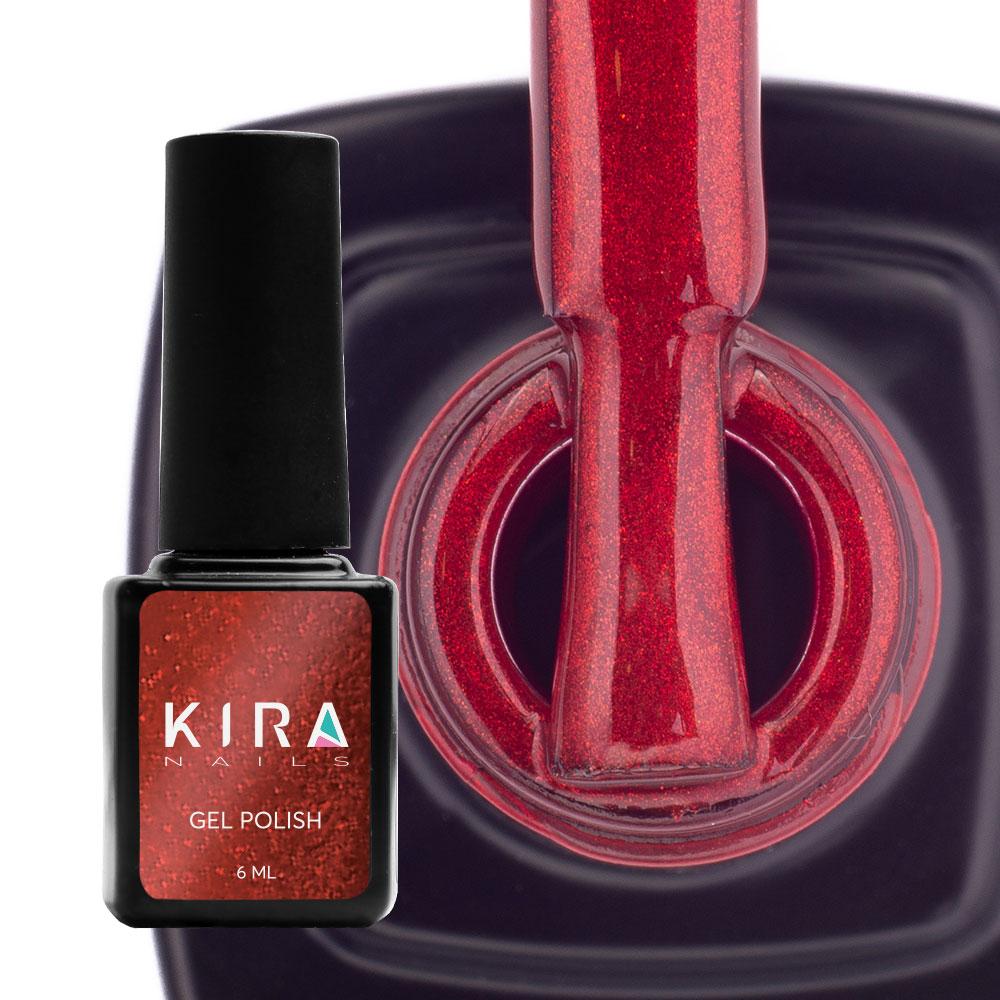 Гель-лак Kira Nails Cat eyes №001, 6 мл (червоно-кораловий)