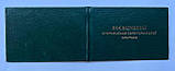 Посвідчення Добровольця територіальної оборони, зелене, фото 3