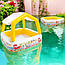 Дитячий надувний басейн 157*157*122 см, зі знімним навісом Intex 57470, фото 2