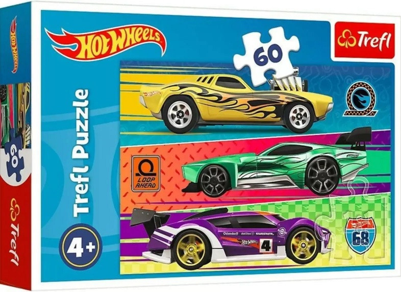 Пазли Trefl Hot Wheels Траса 60 елементів (17389), фото 1