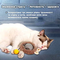 Интерактивный игрушечный мячик для кошек – Smart Cat Ball с сенсором движения и подсветкой, фото 4