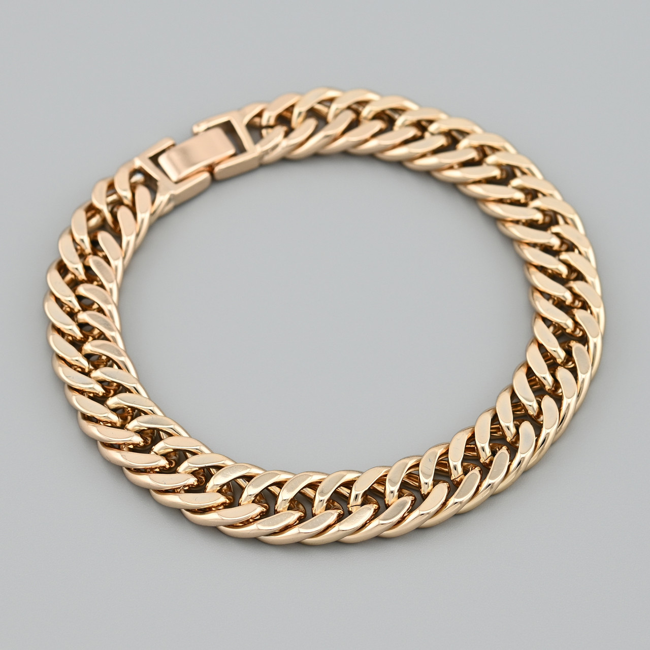 Браслет Панцирний 49324 ширина 10 мм позолота 18К довжина 20, фото 1